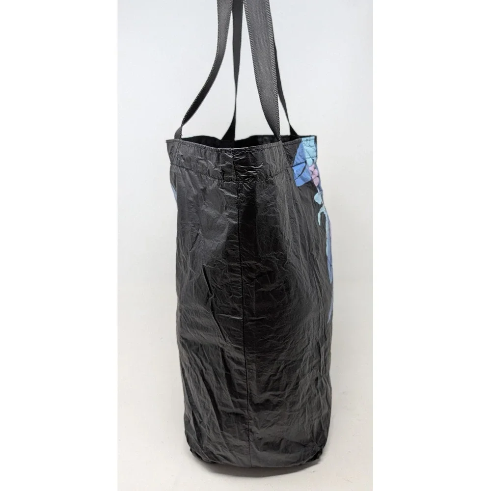 ALOHA Collection Reversible Tote Bag Mokihana Black Floral Hawaii - *READ*